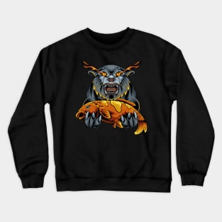 Tiger Predatory Fish Crewneck Sweatshirt